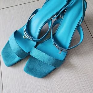 Herme Like Elegant Blue Women's Sandals